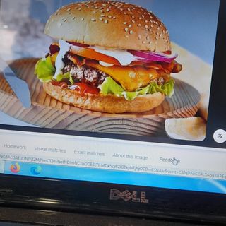 Hamburgesa con patata frita