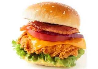 HFC Burger Cheese Bakon