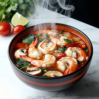 Zupa Tom Yum z krewetkami