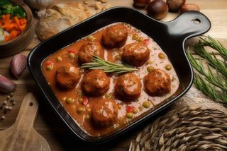 Albóndigas de cerdo de Castañas