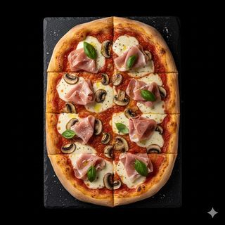 Prosciutto e funghi a teglia 6 pezzi