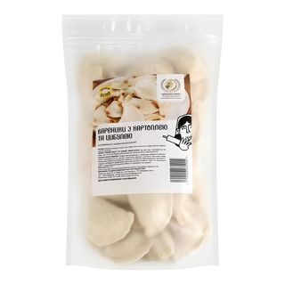 Вареники з картоплею та цибулею заморожені (750г)