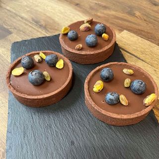 Тарталета с шоколад и карамел