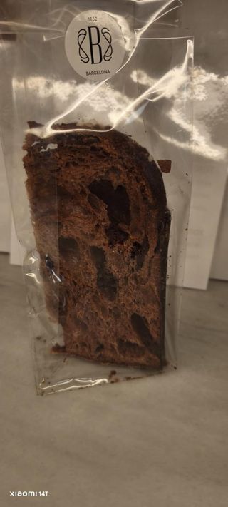 PORCIO DE PANETTONE DE XOCOLATA