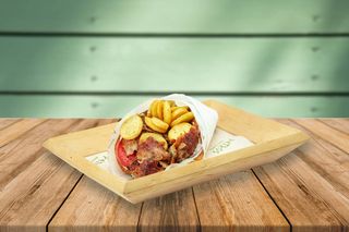 Sandwich cu gyros de porc