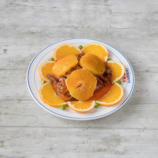 77.-Pato con naranja