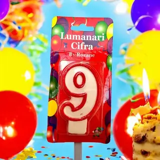 Lumanare cifra 9