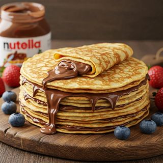 Crêpe Nutella Caramel Beurre Salé Maison