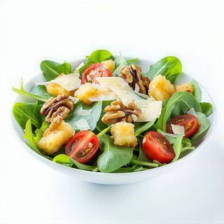 Ensalada de queso de cabra caramelizado