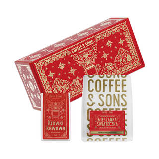 Prezent na Święta Zestaw kawa i krówki kawowe
