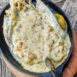 daurade farcie au chevrettes et au fromage 