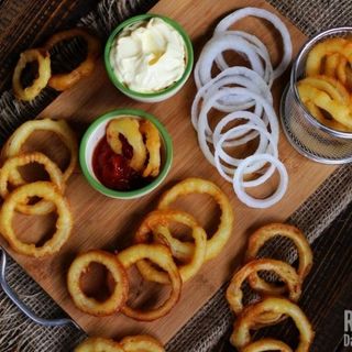 anilla de cebolla  frita