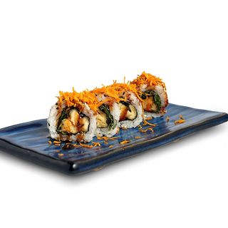95.Uramaki De Pollo Frito Y Lechuga Con Salsa Teriyaki Y Sésamo (8 Uds.)