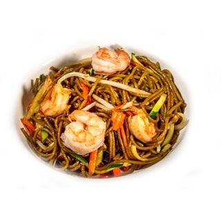 270 Yaki soba con gamberi