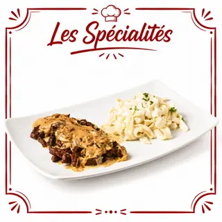  EMINCE DE BEAUF A LA CRÈME ET CHAMPIGNONS 