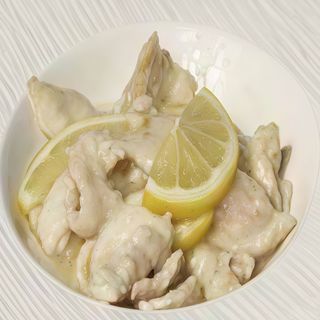 119. Pollo fritto con salsa al limone