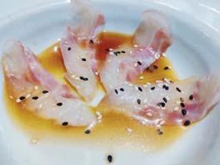 9. Carpaccio branzino - 4 pezzi