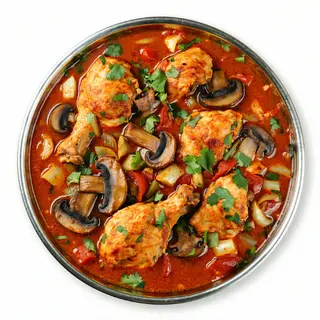 96. Pollo Balti Con Champiñones
