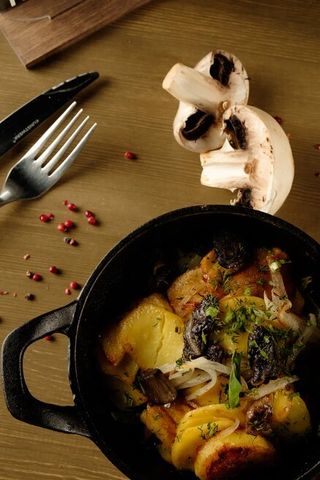 Картофель жареный с грибами (250г)