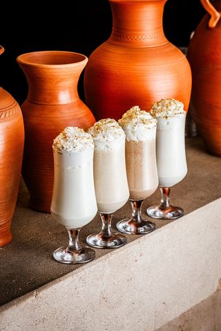 Молочный коктейль со вкусом нежного кокоса.