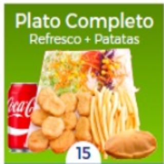 Plato completo de nuggets
