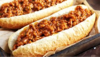 Bocadillo de carne picada