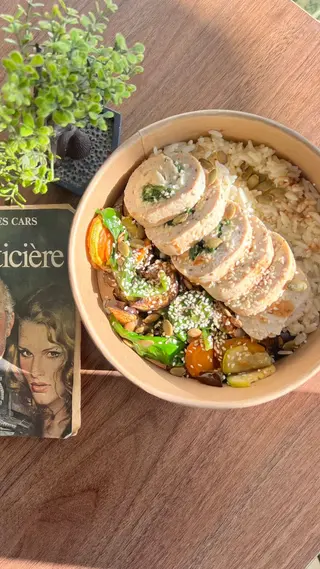 Boudin de poulet farcie ( épinards, ricotta)
