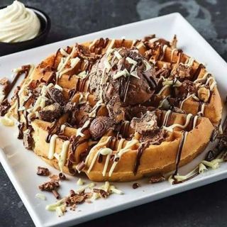 Ferrero heart waffle