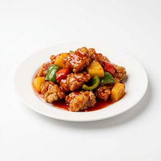 55.Свинско със сладко-кисел сос 600г