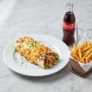 Menú Rollo Kebab Gratinado