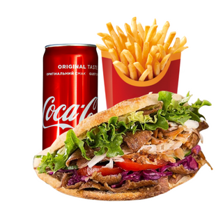 Menú de doner kebab