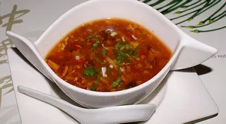 ცხელი და მჟავე სუპი - Hot  & Sour Soup veg