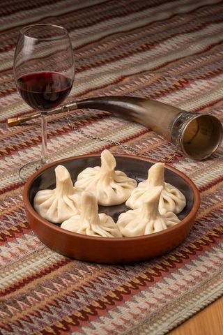 Хинкали с грибами и сыром (400г)