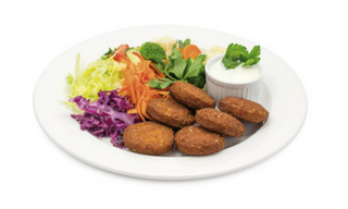 Plato de falafel