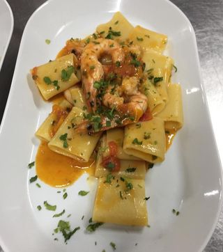 Spaghetti / Paccheri al Gambero rosso