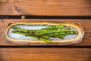 Robata grilled asparagus