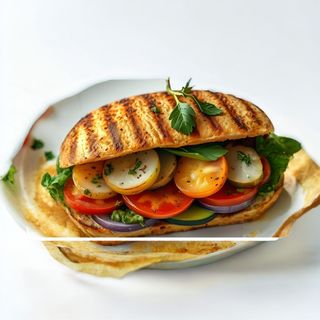 Mediterranean Vegetable Sandwich