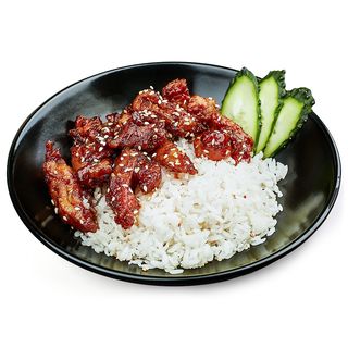 Курка теріякі на паровому рисі*(дост)