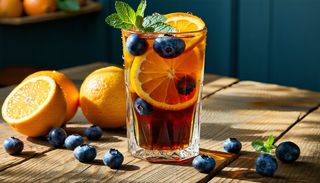 Портокал и боровинка