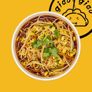 Germogli di fagioli con salsa agropiccante
