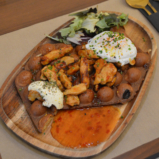 Waffle De Pollo Frito