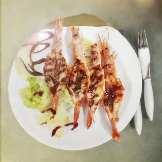 108. Gamberoni con salsa CoCo - 4 pezzi