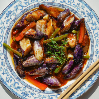 Berenjenas chinas al Kungpao
