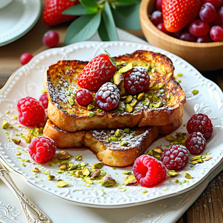 Pain Perdu Pistache Fruits Rouges