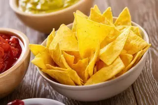 Nachos con Queso al Horno 