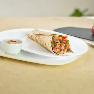 Kebab Con Falafel Y Carne