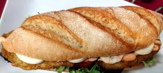 Bocadillo escalope vegetal