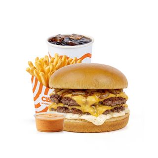 Menu Onion Smash Burger. 