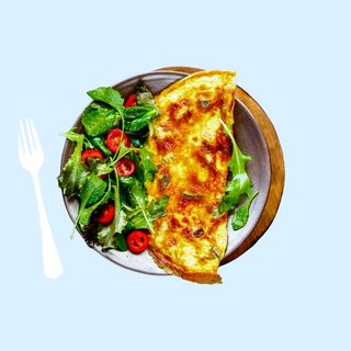 Petit-Déjeuner Omelette Végétarienne