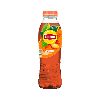Чай Lipton чорний з персиком 0,5л